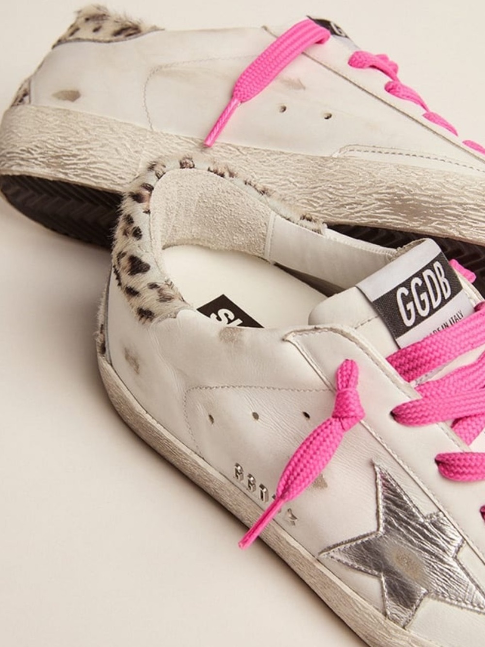 Super Star Classic Pink Laces Leopard Heel - Picture 3 of 12